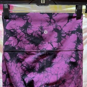 Lululemon Purple & Black Galaxy Leggings